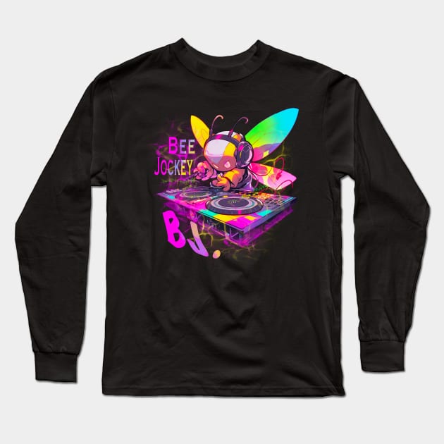 Bee Jockey Long Sleeve T-Shirt by NemfisArt